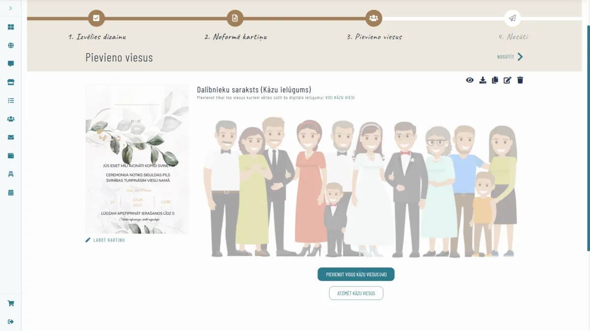 Nosūti uzaicinājumus