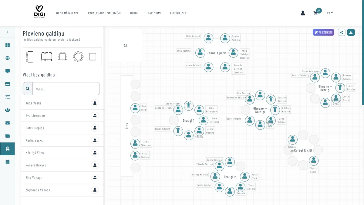 Sēdini viesus kā profesionālis