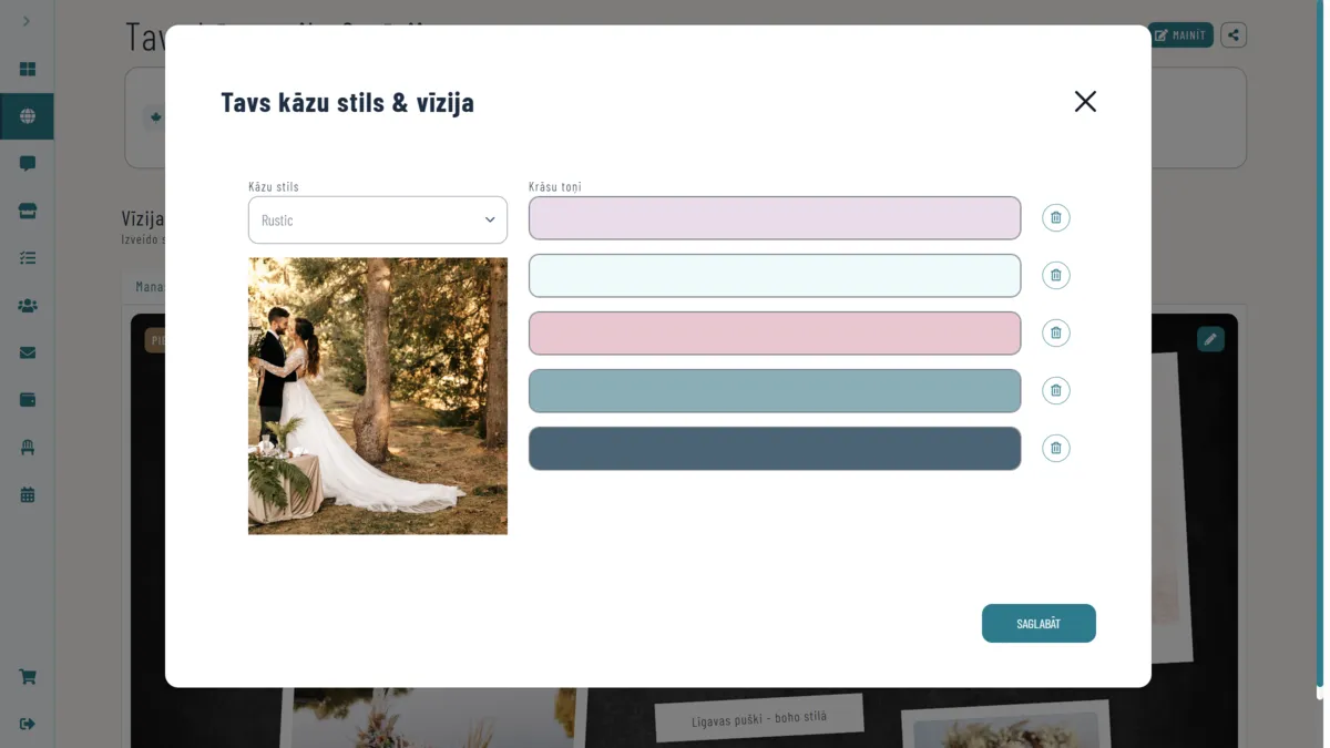 Iegūsti savu paleti