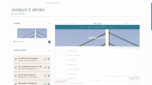 Wedding event program and locations