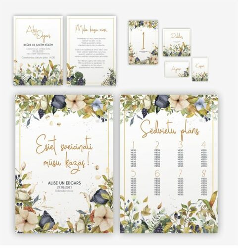 Kāzu deko komplekts