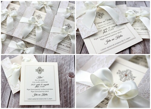 Kāzu ielūgumi ORNAMENTAL VINTAGE 130X150 BEIGE