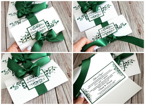 Kāzu ielūgumi BOHEMIAN SUMMER NIGHT 150X80 GREENERY