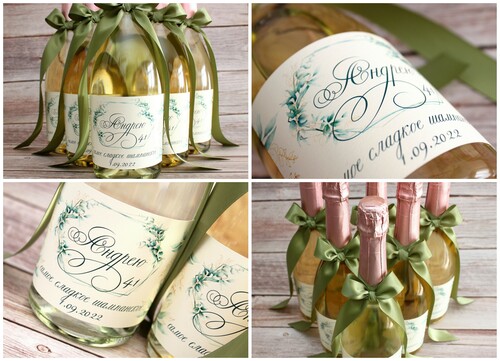 Kāzu/dzimšanas dienas šampanietis ENCHANTED 120X80 GOLDEN EUCALYPTUS