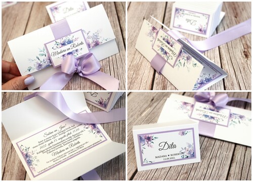 Kāzu ielūgumi BOHEMIAN SUMMER NIGHT 150X80 SHADES OF PURPLE