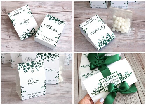 Dāvaniņas viesiem / galda kartes MOOD 55X80X35 GREENERY