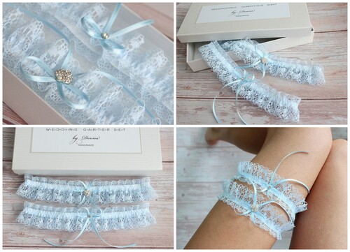 Līgavas kājas lentu komplekts MARILENA