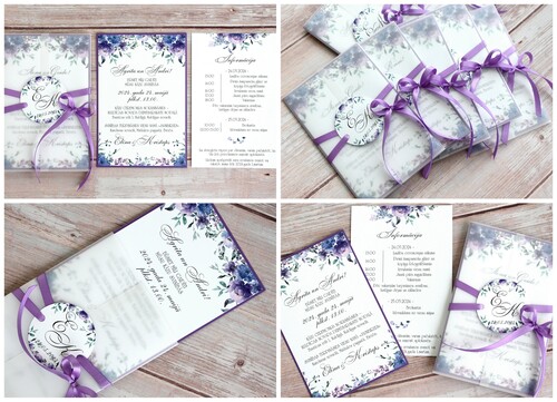 Kāzu ielūgumi MOOD 100x150 SHADES OF PURPLE