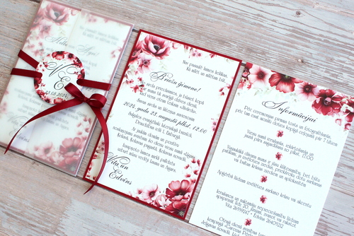 Kāzu ielūgumi MOOD 100x150 WILD POPPIES